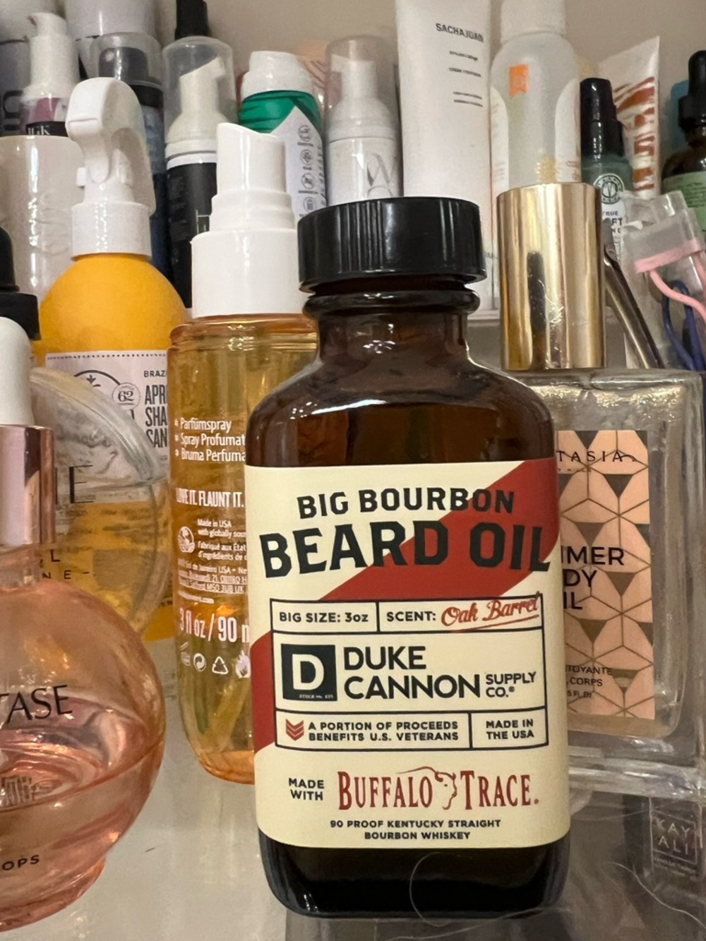 Duke Cannon Big Bourbon Beard Oil — Brown Bottle - Picture 2 of 2